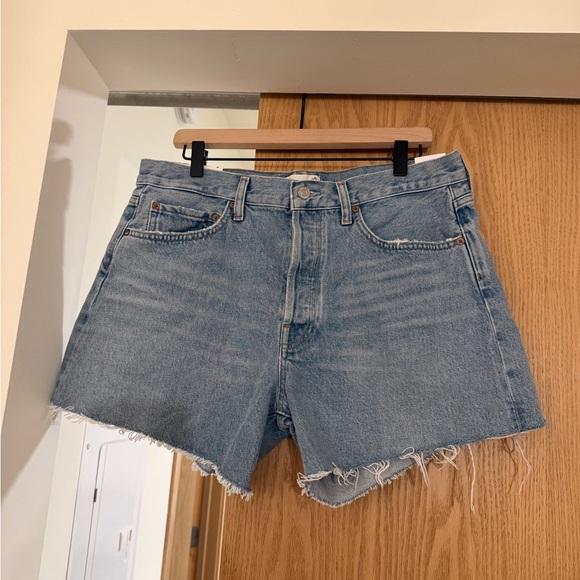 NWT Agolde Parker Long Denim Shorts - Picture 2 of 5